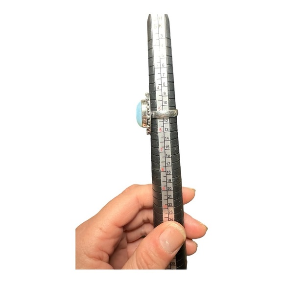 NEW Larimar 925 ring size 5 - Picture 3 of 7